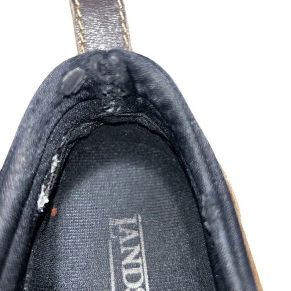 Lands End Shoes Women's 6.5 Brown Suede Leather Loafers Slip On Moc Toe 86519 - Picture 7 of 8